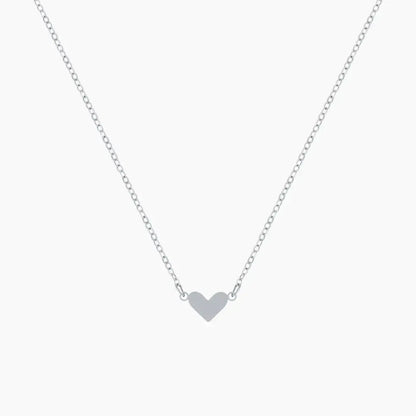 Classic Heart Pendant Necklace by AUREATE, dainty silver heart necklace ideal for daily wear.