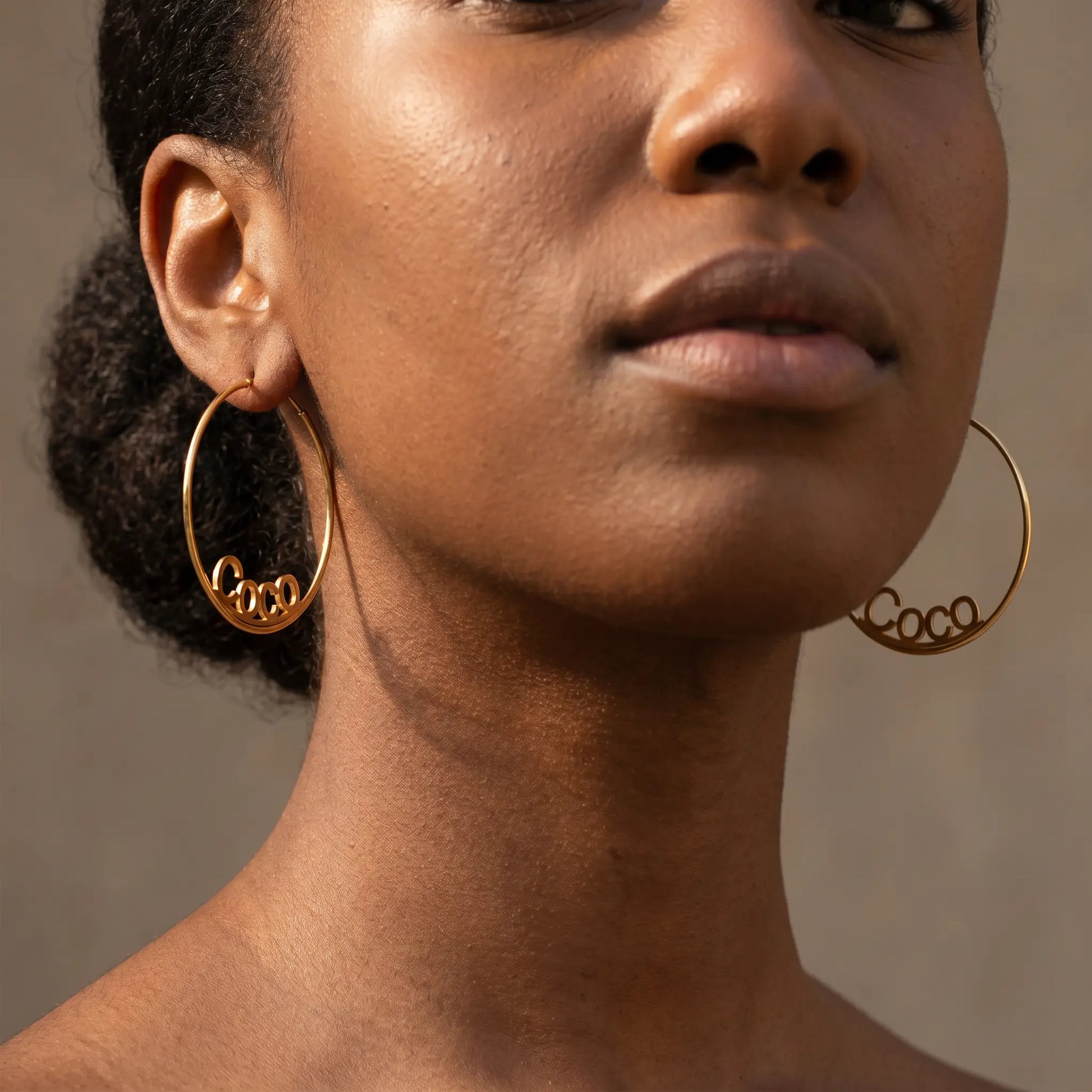 Custom Name Hoop Earrings  AUREATE  Earrings   