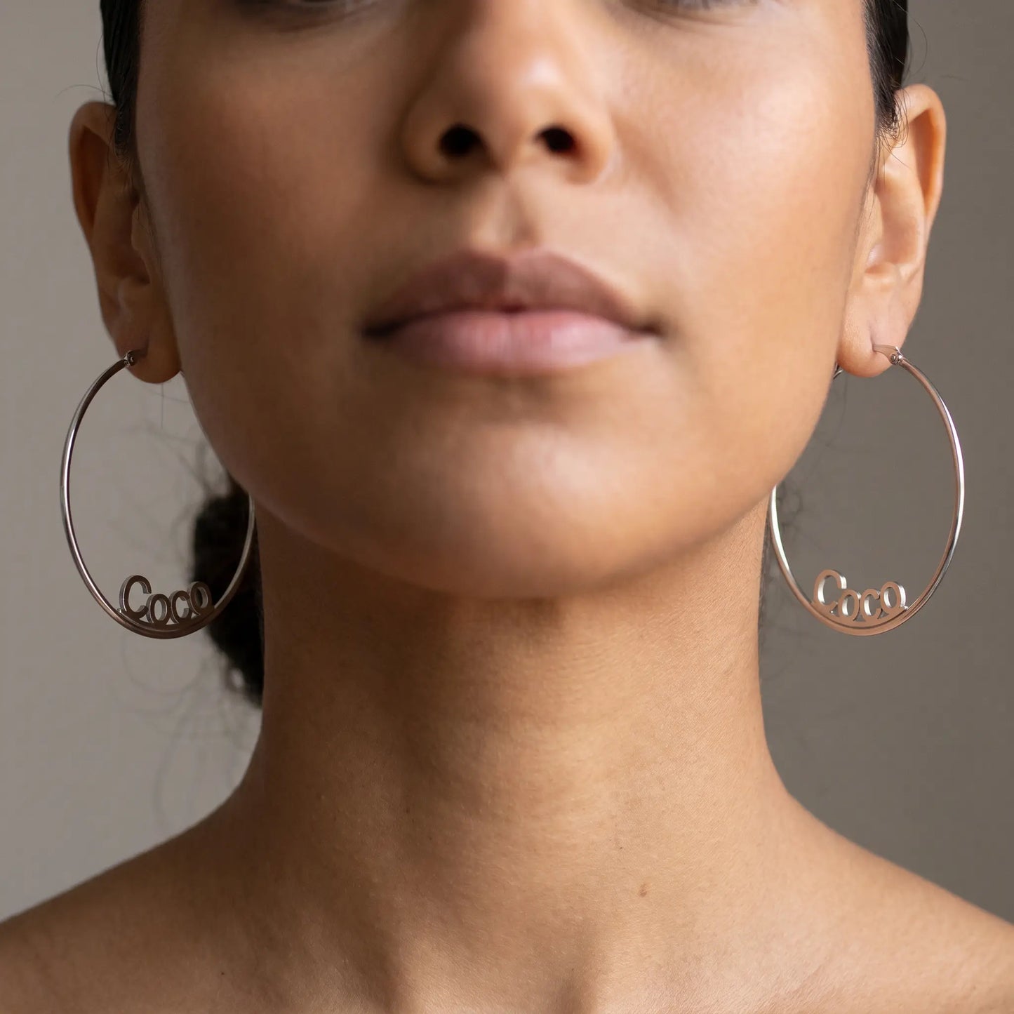 Custom Name Hoop Earrings  AUREATE  Earrings   