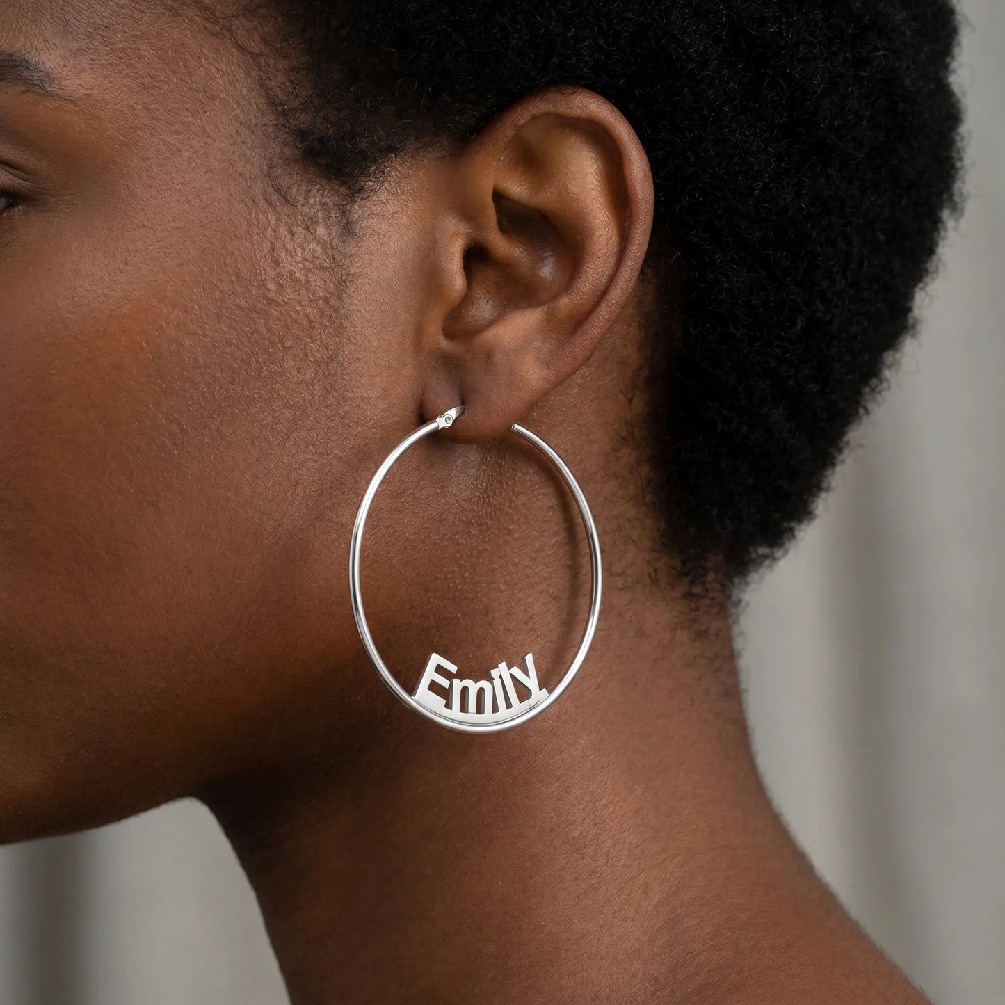 Custom Name Hoop Earrings  AUREATE  Earrings   
