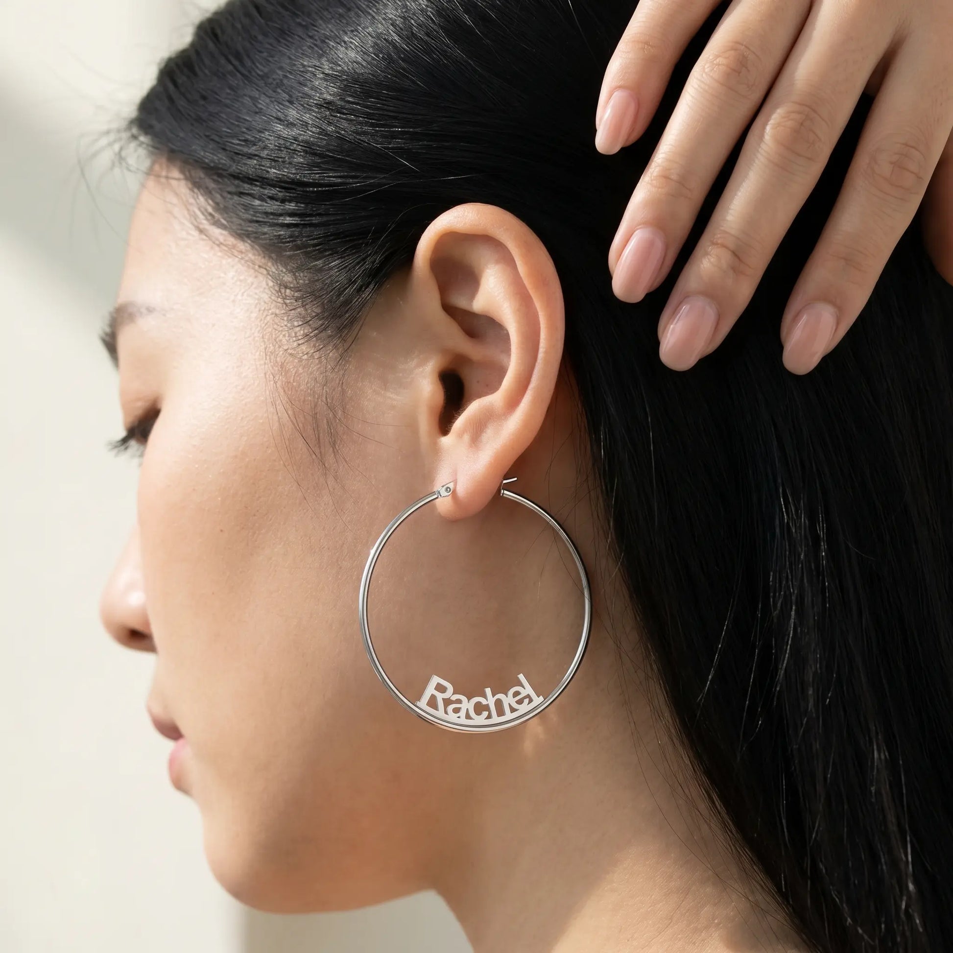 Custom Name Hoop Earrings  AUREATE  Earrings   