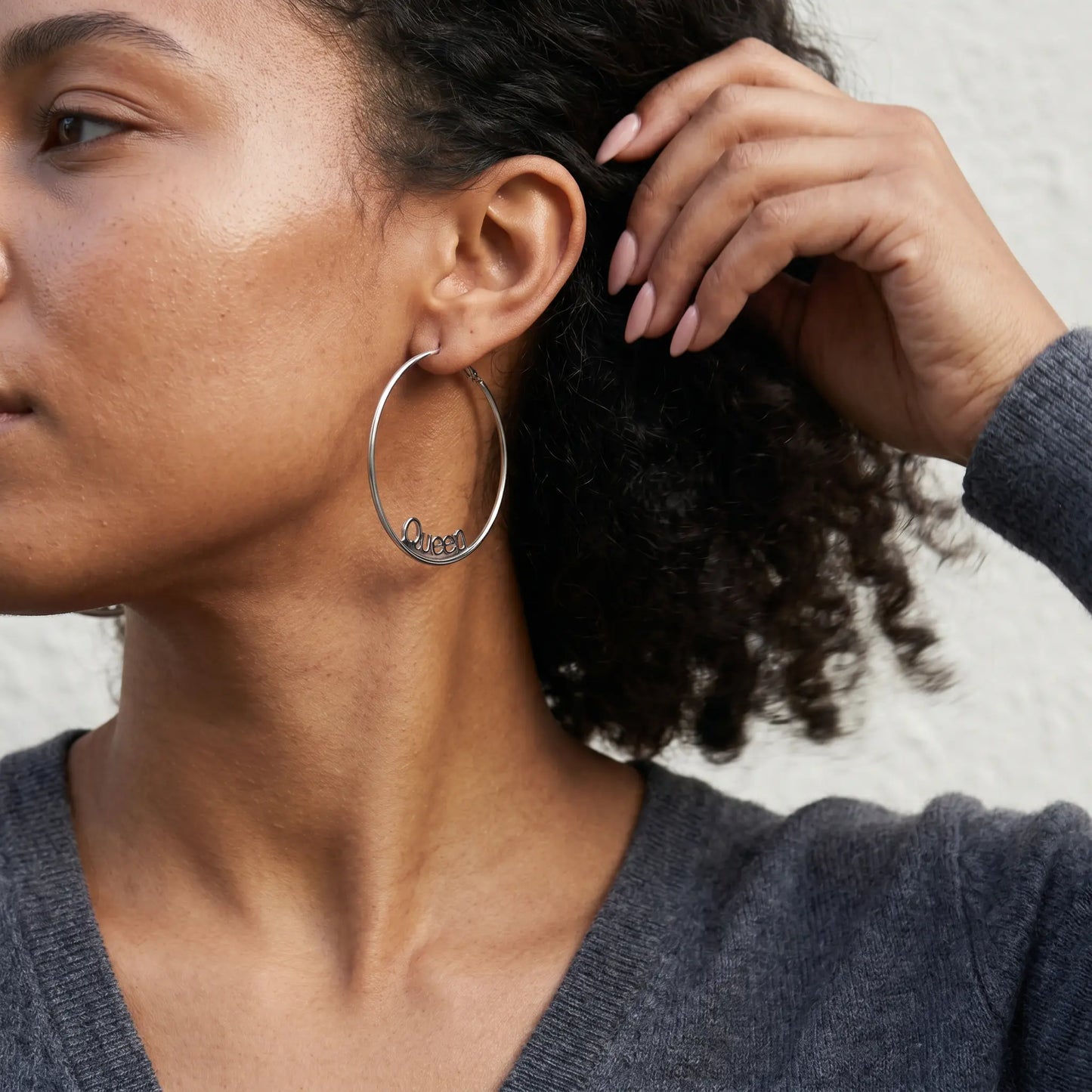 Custom Name Hoop Earrings  AUREATE  Earrings   