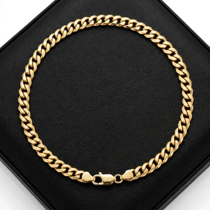 5mm Cuban Gold Wrist Chain gold packshot