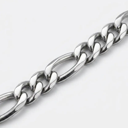 5mm Figaro Silver Chain - Macro