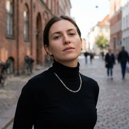 5mm Figaro Silver Chain - Lifestyle Street