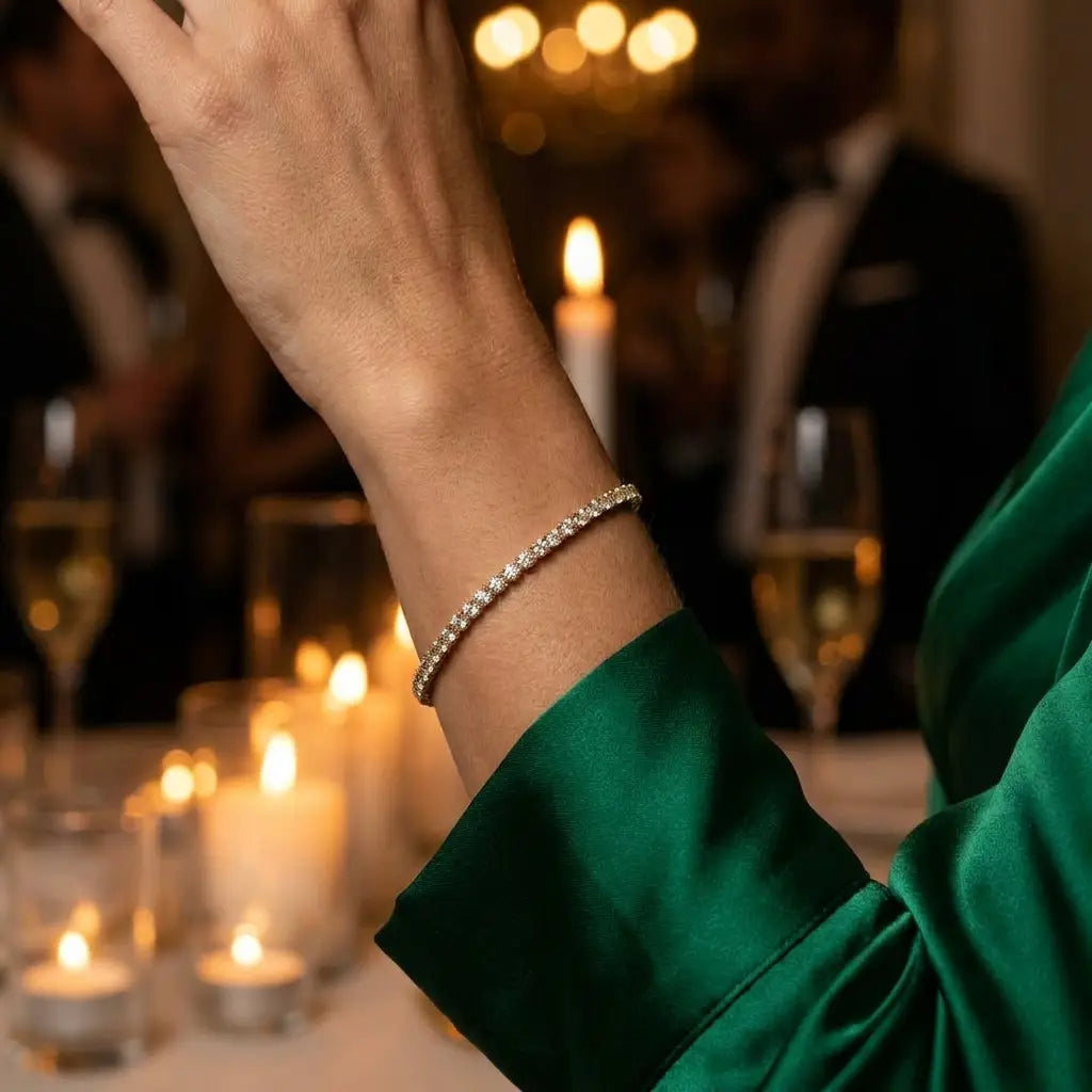 Classic Gold Tennis Bracelet - gold gala lifestyle