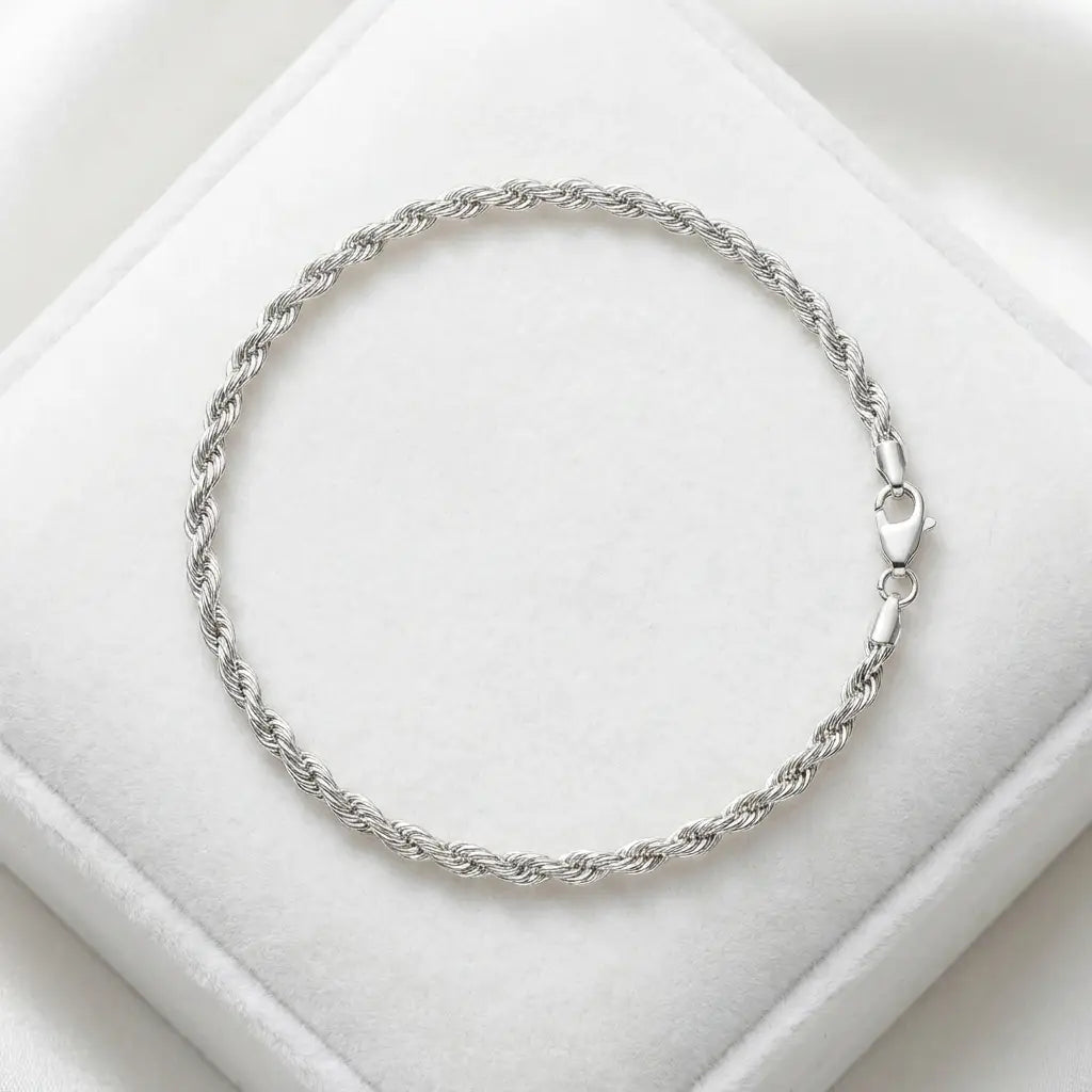 2mm Singapore Twist Chain silver packshot