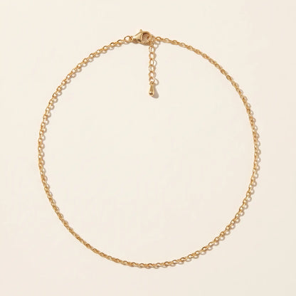 Gold princess chain necklace 16.5 inch packshot hero