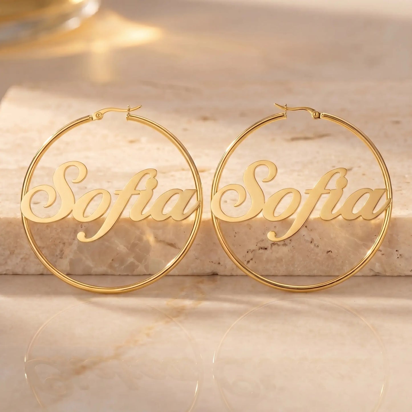 AUREATE earring personalized Sofia gold