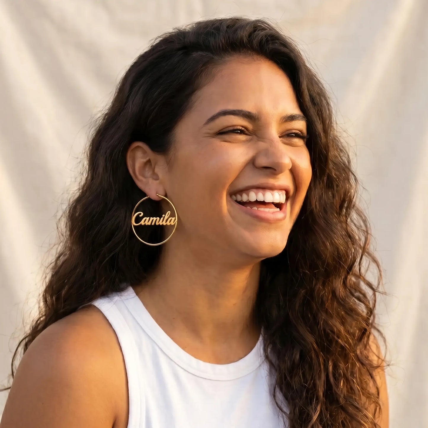 AUREATE earring personalized Camila gold
