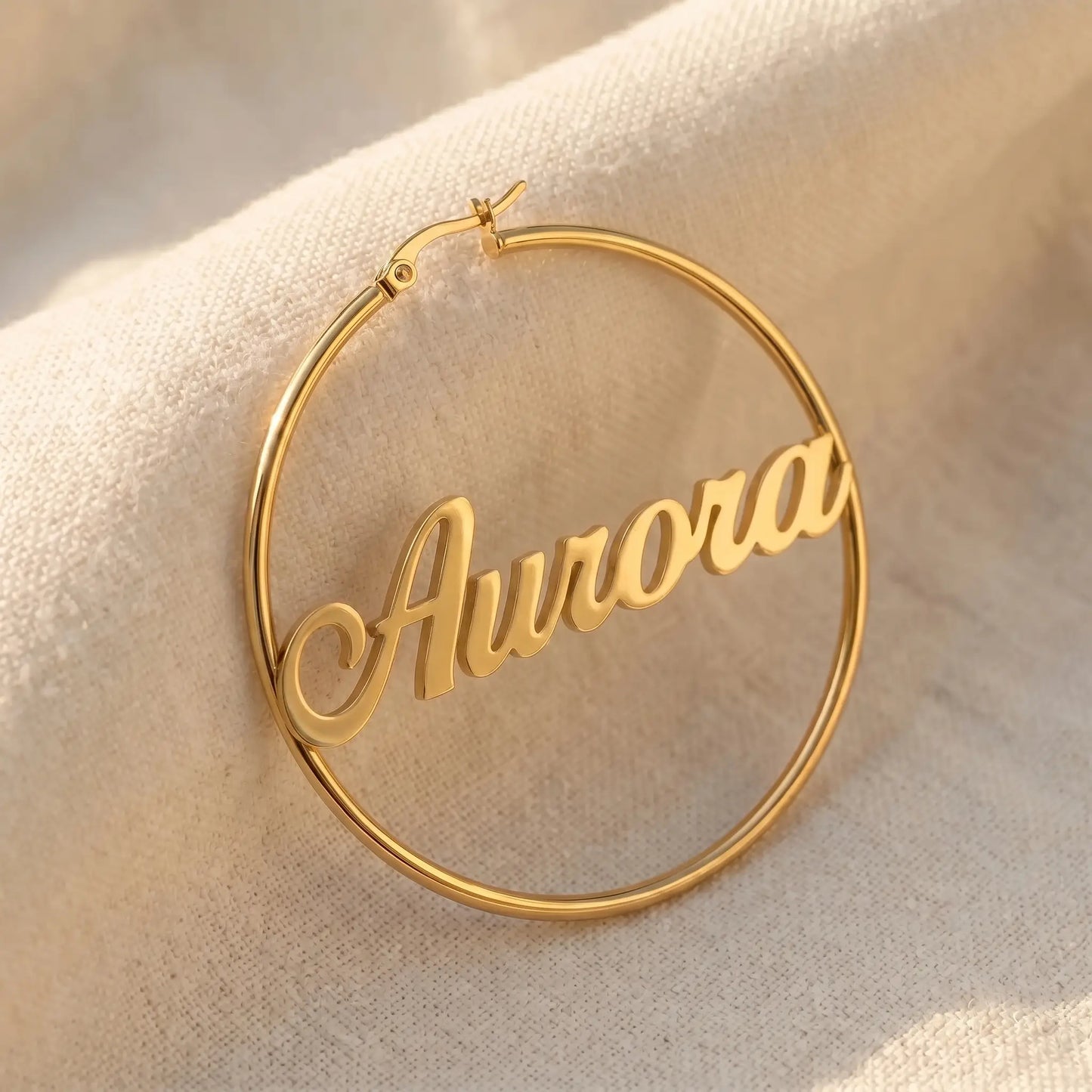 AUREATE earring personalized Aurora gold