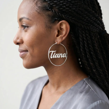 AUREATE earring personalized Tiana silver
