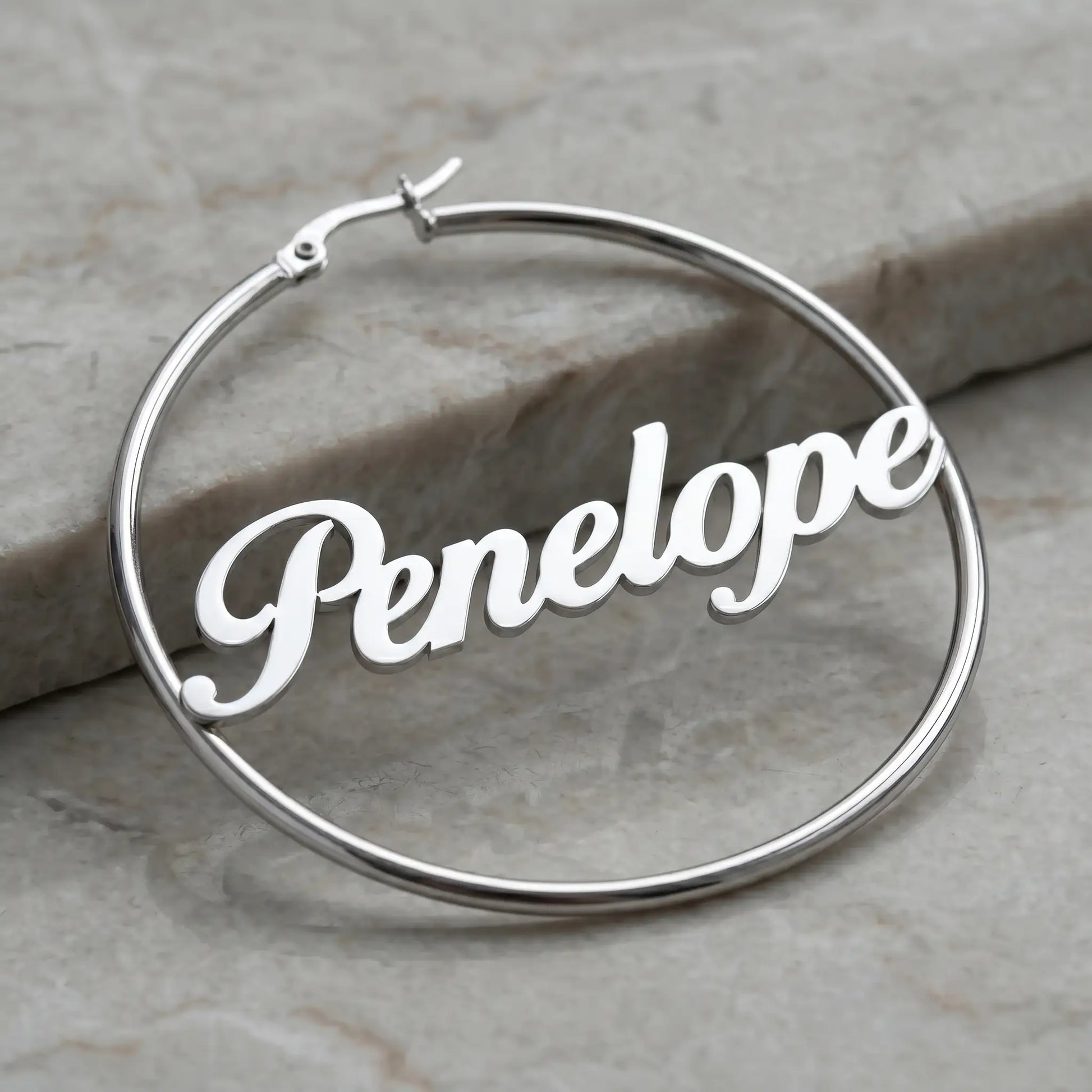 AUREATE earring personalized Penelope silver