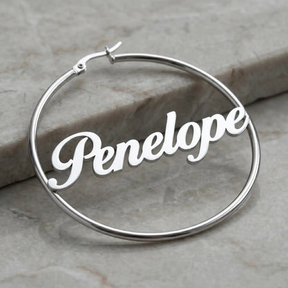 AUREATE earring personalized Penelope silver