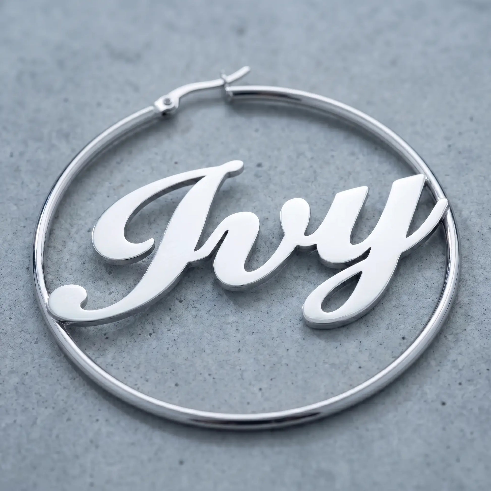 AUREATE earring personalized Ivy silver