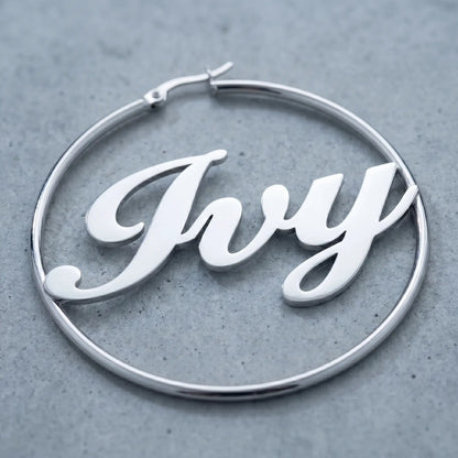 AUREATE earring personalized Ivy silver