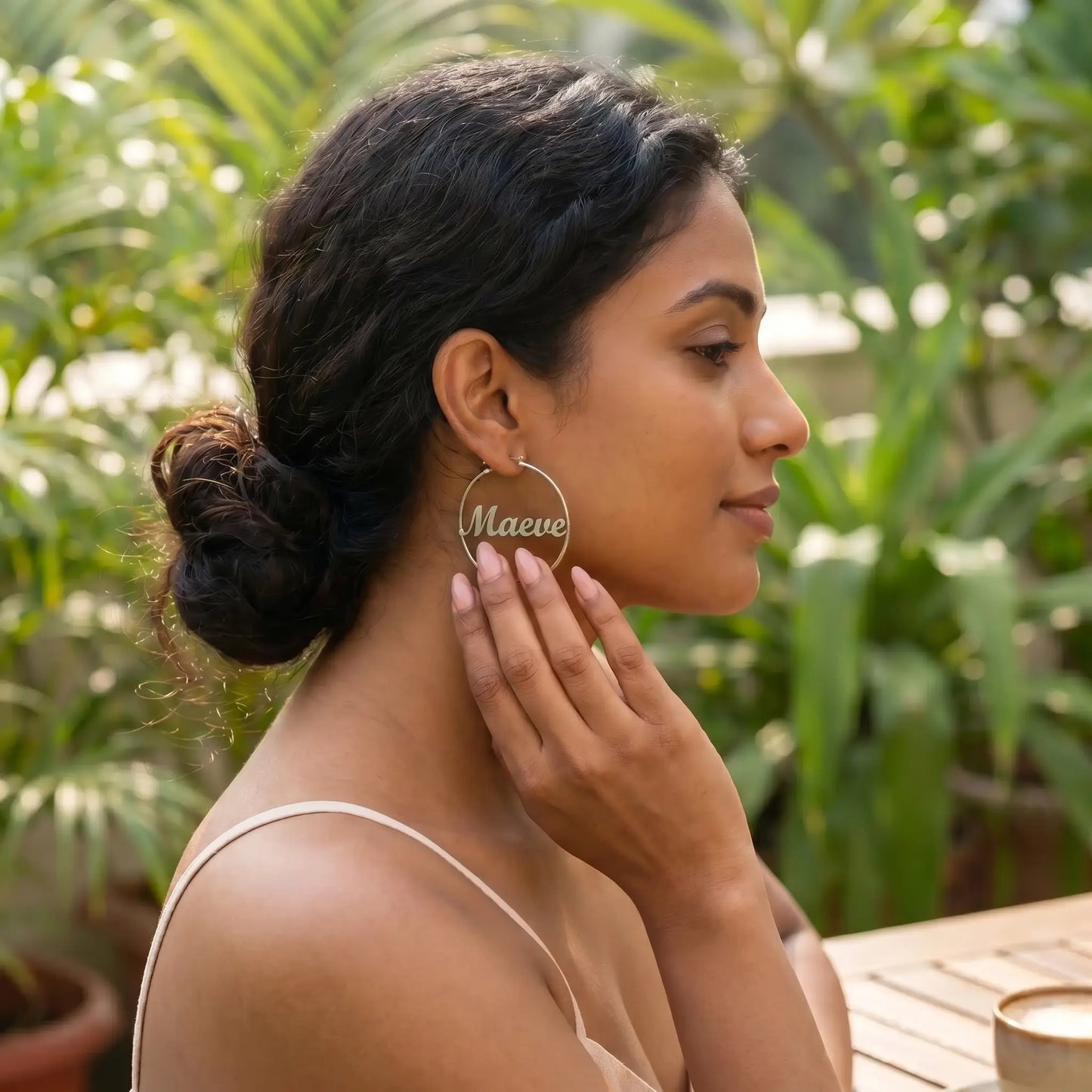 AUREATE earring personalized Maeve silver
