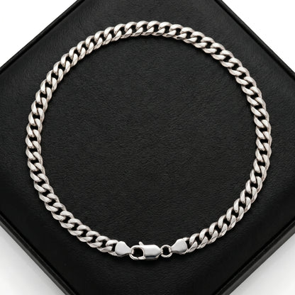 5mm Curb-Link Wrist Strand - Silver Tone - packshot