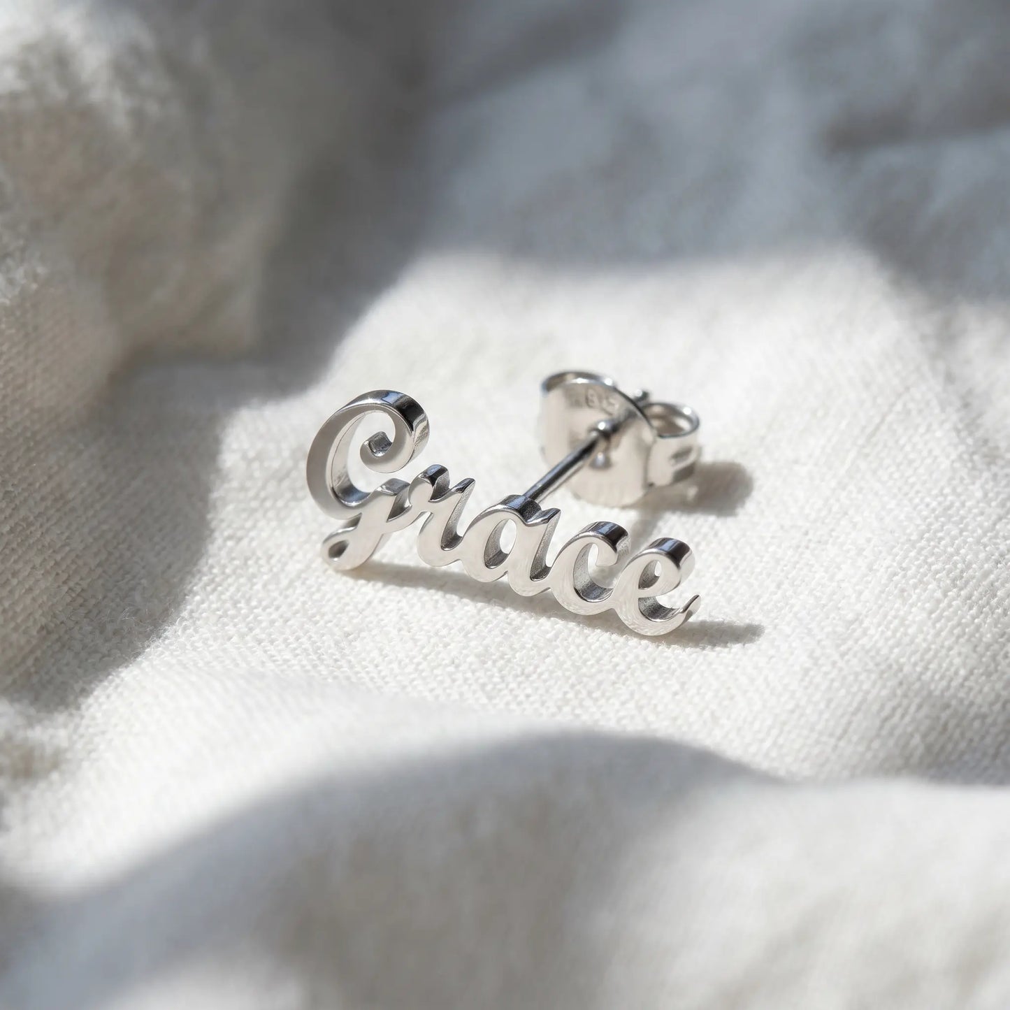 Initial Letter Stud Earrings AUREATE Earrings  