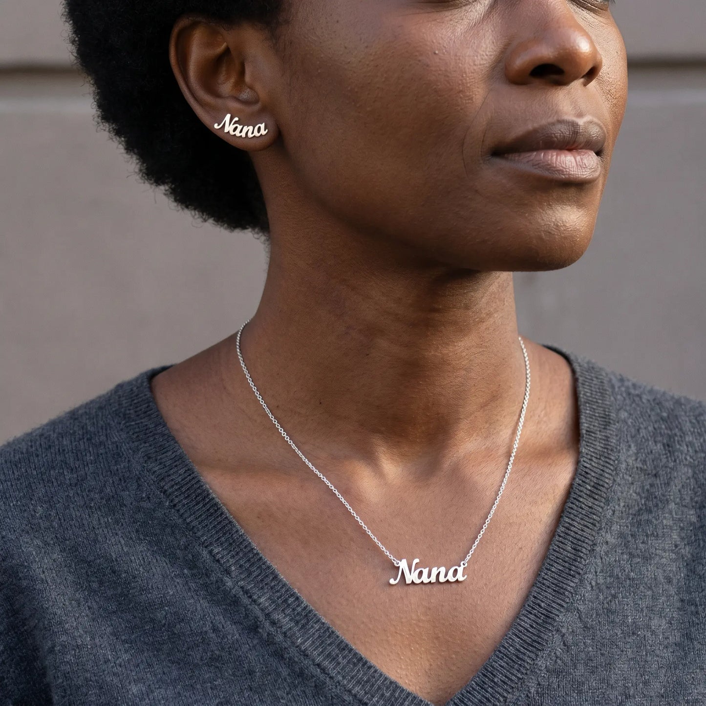 Initial Letter Stud Earrings AUREATE Earrings  